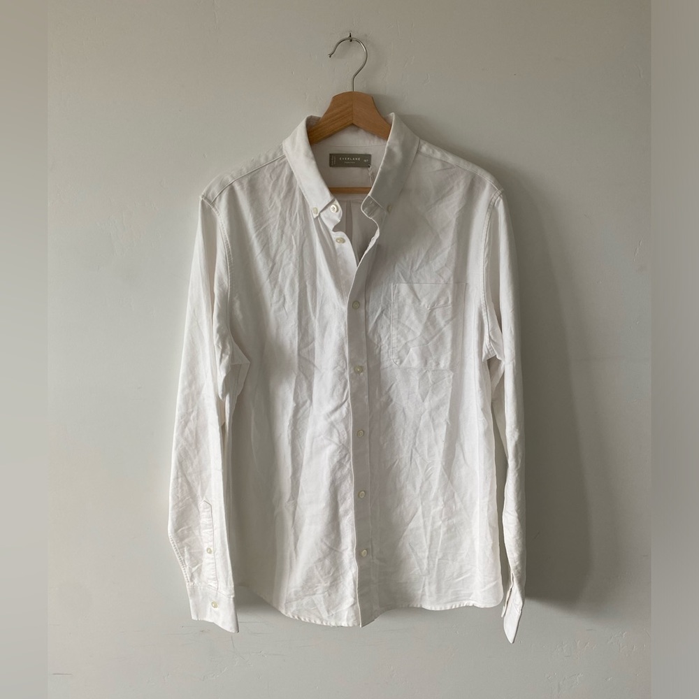 Everlane The Organic Oxford Shirt White Size M Tall NWT
